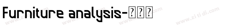 Furniture analysis字体转换
